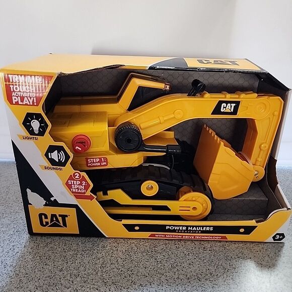 CATERPILLAR Power Haulers Excavator-Motion Drive Light & Sound-New In Box-Age 3+ - Picture 1 of 5